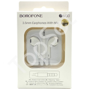Гарнитура/Наушники Borofone BM30 (вкладыши) Белая