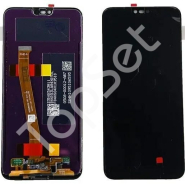 Дисплей Huawei Honor 10 (COL-L29) в сборе с тачскрином Черный - ОРИГИНАЛ (SERVICE PACK) (Отпечаток работает)
