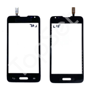 Тачскрин LG D280 (L60 Dual) Черный (с вырезом под кнопку home)