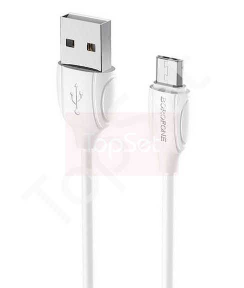 Кабель USB - MicroUSB Borofone BX19 Белый