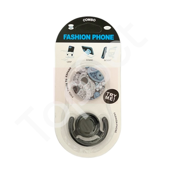 Автомобильный держатель Pop Socket Z1115 (наклейка, муэртос) Черный