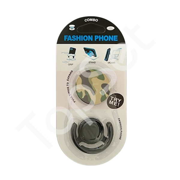 Автомобильный держатель Pop Socket Z560 (наклейка, камуфляж) Черный Автомобильный держатель Pop Socket Z560 (наклейка, камуфляж) Черный