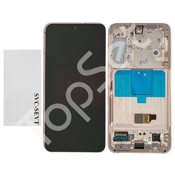 Дисплей Samsung S901B (S22) МОДУЛЬ Розовый - ОРИГИНАЛ-СЕРВИС