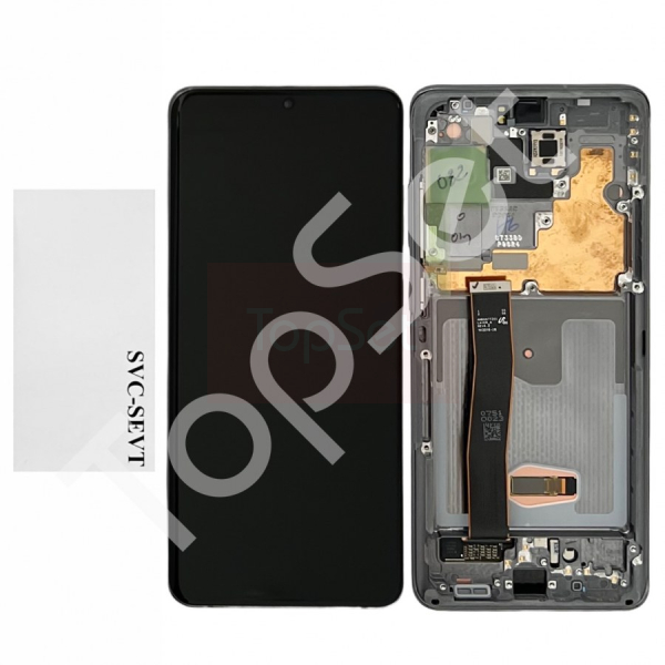 Дисплей Samsung G988B (S20 Ultra/S20Ultra) МОДУЛЬ Серый - ОРИГИНАЛ-СЕРВИС