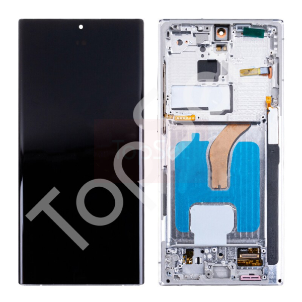 Дисплей Samsung S908B/S9080 (S22 Ultra/S22Ultra) МОДУЛЬ Белый - (OLED)