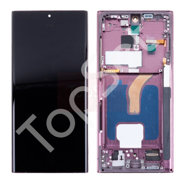 Дисплей Samsung S908B/S9080 (S22 Ultra/S22Ultra) МОДУЛЬ Бордовый - (OLED)