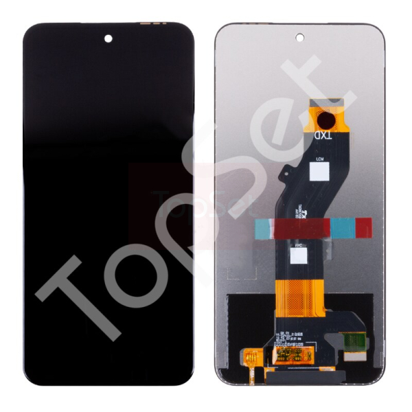 Дисплей Tecno Spark Go 1 (KL4) в сборе с тачскрином Черный - ОРИГИНАЛ