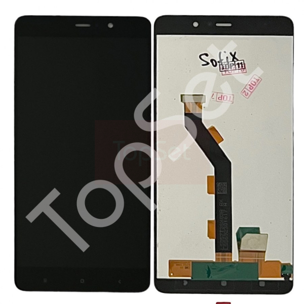 Дисплей Xiaomi Mi 5S Plus/Mi5S Plus/Mi5SPlus/Mi5S+ в сборе с тачскрином Черный - ОРИГИНАЛ-ПЕРЕКЛЕЙ