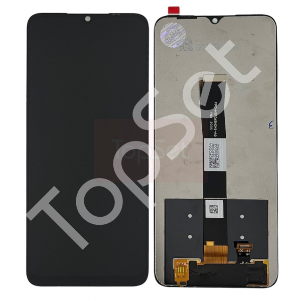 Дисплей Xiaomi Redmi 9A/Redmi 9C/Redmi 9I/Redmi 10A/Poco C3 (M2006C3MNG/220233L2G/M2006C3LG) в сборе с тачскрином Черный - ОРИГИНАЛ-ПЕРЕКЛЕЙ