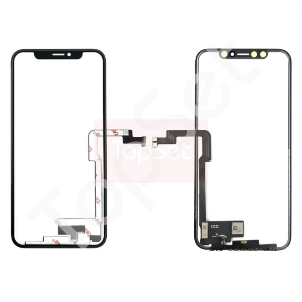 Тачскрин iPhone XS в сборе с коннектором + OCA пленка Черный (high copy) Тачскрин iPhone XS в сборе с коннектором + OCA пленка Черный (high copy)