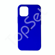 Чехол силиконовый iPhone 12/iPhone 12 Pro/12Pro Silicone Case (с закрытым низом) Синий электрик (40)