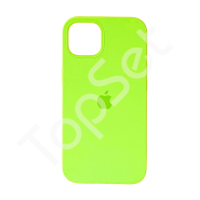 Чехол силиконовый iPhone 12/iPhone 12 Pro/12Pro Silicone Case (с закрытым низом) Кислотный салатовый (60)