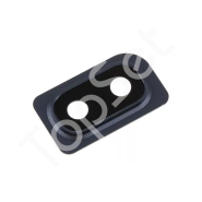 Стекло камеры Samsung A105F/A205F/A305F/A405F (A10/A20/A30/A40) в сборе с рамкой Черный