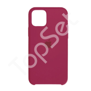 Чехол силиконовый iPhone 11 Silicone Case Темно розовый (54)