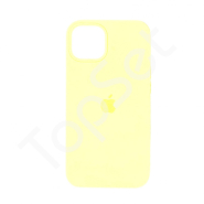 Чехол силиконовый iPhone 13 Silicone Case (с закрытым низом) Светло желтый (51)