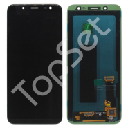 Дисплей Samsung J600F (J6 2018) в сборе с тачскрином Черный - (AMOLED, с регулировкой подсветки)