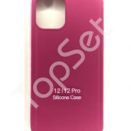 Чехол силиконовый iPhone 12/iPhone 12 Pro/12Pro Гранат