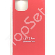 Чехол силиконовый iPhone 12/iPhone 12 Pro/12Pro Красный