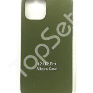 Чехол силиконовый iPhone 12/iPhone 12 Pro/12Pro Хаки