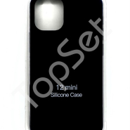 Чехол силиконовый iPhone 12 mini/12mini Черный