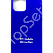 Чехол силиконовый iPhone 12 Pro Max/12Pro Max/12ProMax Синий