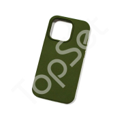 Чехол силиконовый iPhone 14 Silicone Case (с закрытым низом) Болотный зеленый