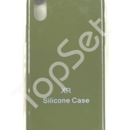 Чехол силиконовый iPhone Xr Хаки
