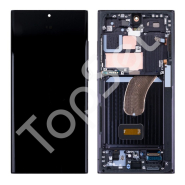 Дисплей Samsung S918B (S23 Ultra) МОДУЛЬ Черный - ОРИГИНАЛ-СЕРВИС