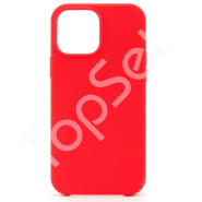 Чехол силиконовый iPhone 14 Silicone Case (с закрытым низом) Красный