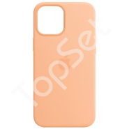 Чехол силиконовый iPhone 14 Pro/14Pro Silicone Case (с закрытым низом) Персиковый