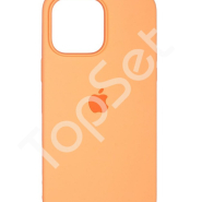 Чехол силиконовый iPhone 14 Silicone Case (с закрытым низом) Пыльно-оранжевый