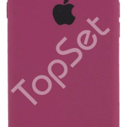 Чехол силиконовый iPhone 6s Silicone Case Красно-пурпурный