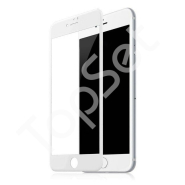 Защитное стекло "ТОНКОЕ" iPhone 6/6G/6S Белое (Полное покрытие 0,25мм)