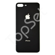 Задняя крышка iPhone 8 Plus/8Plus/8+ (стекло) Черный - ПРЕМИУМ