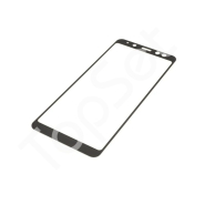 Стекло (переклей) + Пленка OCA Samsung A530F (A8 (2018)) Черный