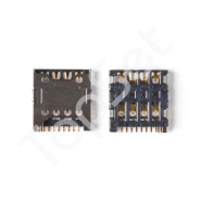 Коннектор SIM LG E988/H818/D335/H502/H422/H522y/K130E/Huawei Honor 4X/Huawei G630/Xiaomi Redmi 2