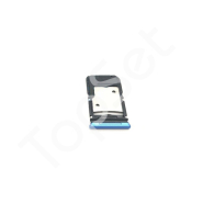 Контейнер SIM/SIM Лоток Infinix Note 12 2023 (X676C) Голубой