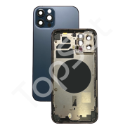 Корпус iPhone 12 Pro/12Pro (1 Sim) Синий - ПРЕМИУМ