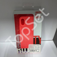 Чехол для iPhone X перфорированный розовый