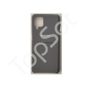 Чехол силиконовый Silicone Case Samsung A12 (цвет 8) Темно синий