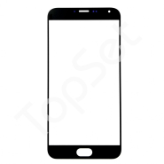 Стекло (переклей) Meizu MX5 Черный