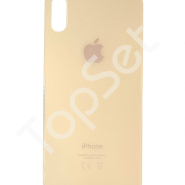 Задняя крышка iPhone Xs Золото (в сборе со стеклом камеры) - ПРЕМИУМ
