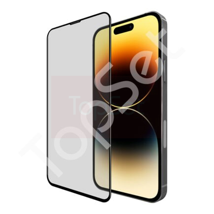 Защитное стекло с сеткой динамика iPhone 15 Pro/15Pro Черный Защитное стекло с сеткой динамика iPhone 15 Pro/15Pro Черный