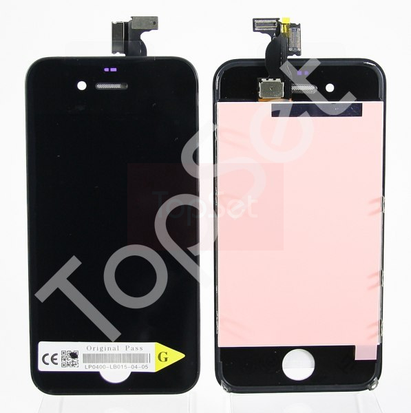 Дисплей iPhone 4/4G в сборе Черный Дисплей iPhone 4/4G в сборе Черный