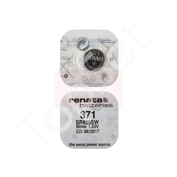 Батарейка 371/SR920SW Renata Silver 1.55V Батарейка 371/SR920SW Renata Silver 1.55V