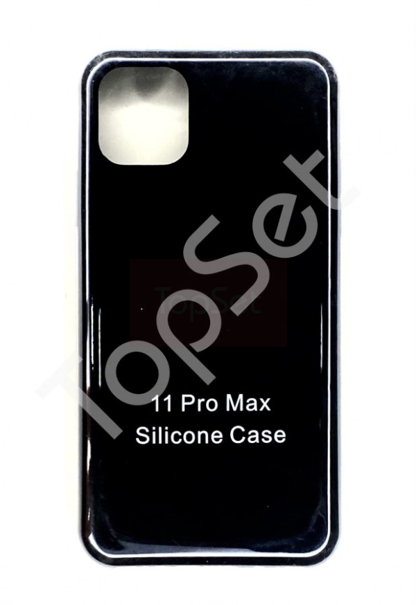 Чехол силиконовый iPhone 11 Pro Max/11Pro Max/11ProMax Черный