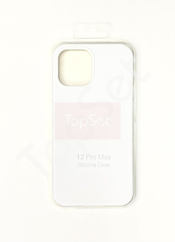 Чехол силиконовый iPhone 12 Pro Max/12Pro Max/12ProMax Белый