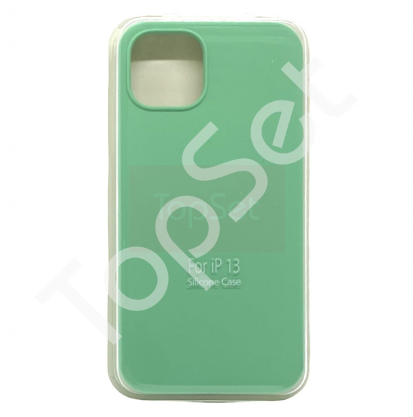 Чехол силиконовый iPhone 13 Мятный