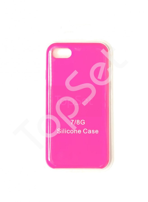 Чехол силиконовый iPhone 7/7G/8/8G/SE (2020) Розовый