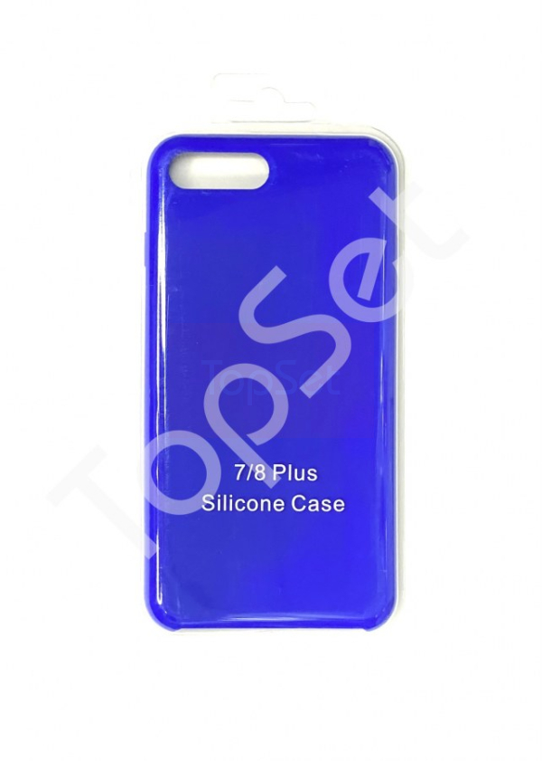 Чехол силиконовый iPhone 7 Plus/7Plus/7+/8 Plus/8Plus/8+ Синий